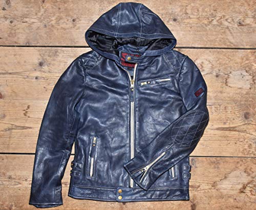 極美品▪️ユニオンジャップ ラム レザー ダウンジャケット ライダース M リブ付 Amazon | [ユニオン] ジャップ JAP ラムレザーフード付きライダース